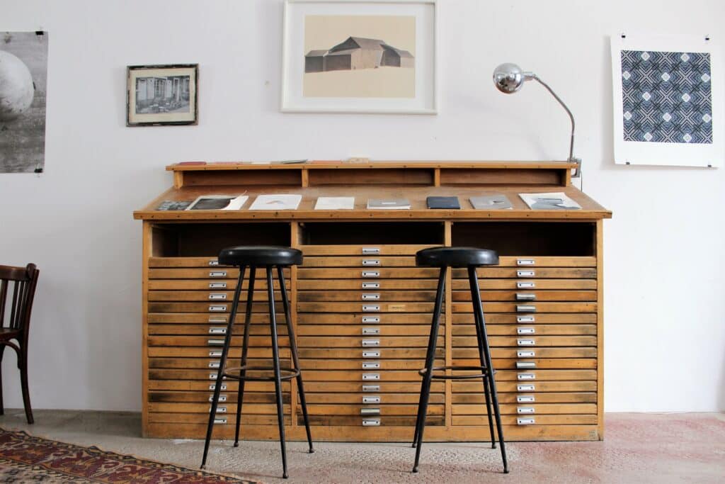 Printing furniture at La Colonie Aubrac